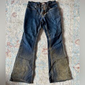 Vanilla Star Dark Blue Flare Jeans, size 3